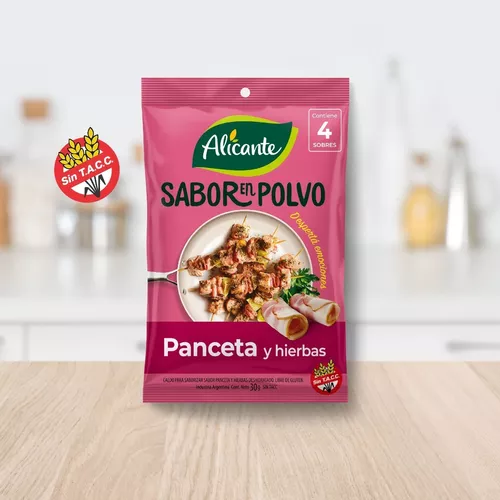 839 - Sabor en polvo Panceta y hierbas - Cont. neto: 10 gr - Marca: Alicante - numero: 839