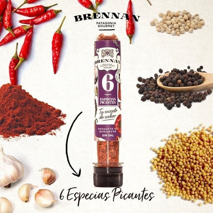 888 - Especias ahumadas 6 especias picantes - Cont. neto: - Marca: Brennan - numero: 888
