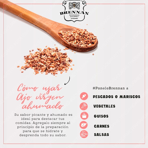 877 - Especias ahumadas Ajo - Cont. neto: - Marca: Brennan - numero: 877