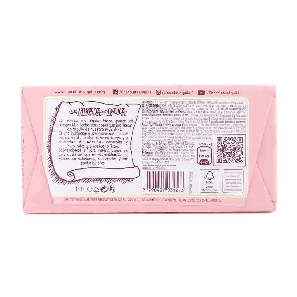 1012 - Chocolate Taza - Cont. neto: 150 gr - Marca: Águila - numero: 1012