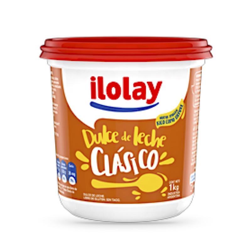 Dulce de leche estilo clásico  - 1 Kg / 35,2 oz. - Marca: ILOLAY