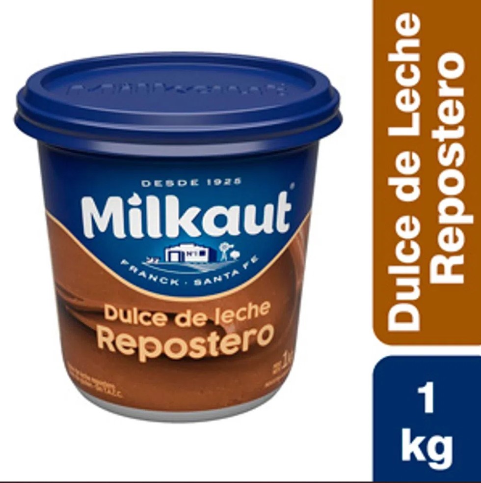 Dulce de leche tipo repostero  - 1 Kg / 35,2 Oz. - Marca: MILKAUT