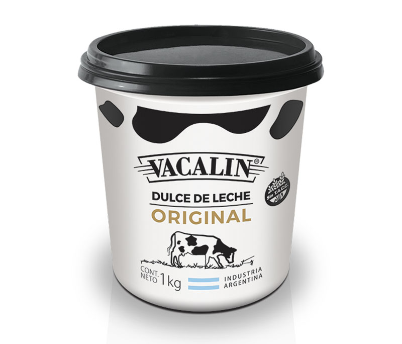 Dulce de leche estilo original  - 1 Kg / 35,2 oz. - Marca: VACALÍN