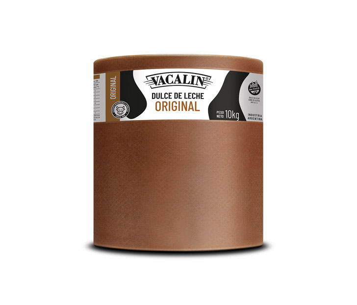 Dulce de leche estilo original  - 10 Kg / 22 Lb. - Marca: VACALÍN
