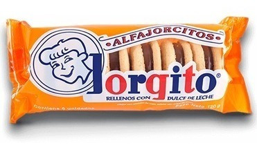 Alfajor de maicena relleno con Dulce de leche - Pack: 6 u. - Marca: JORGITO