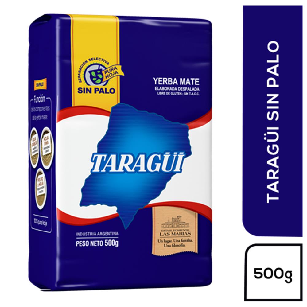 Yerba sin palo  - 500 gr / 17,6 oz. - Marca: TARAGUI