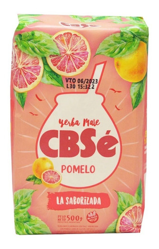 Yerba con pomelo  - 500 gr / 17,6 oz. - Marca: CBSÉ