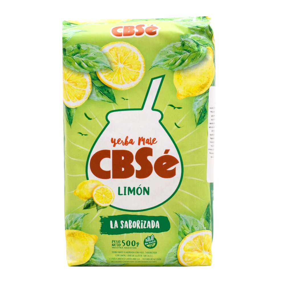 Yerba con sabor a limon  - 500 gr / 17,6 oz. - Marca: CBSÉ