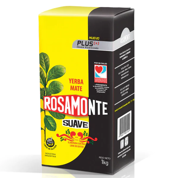Yerba plus suave  - 1000 gr / 35,2 oz. - Marca: ROSAMONTE
