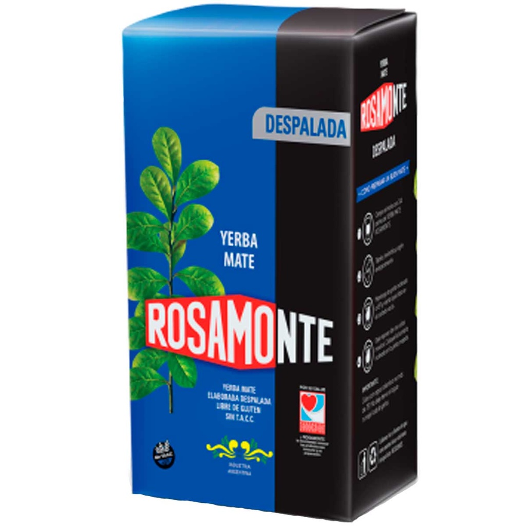 Yerba despalada  - 1000 gr / 35,2 oz. - Marca: ROSAMONTE