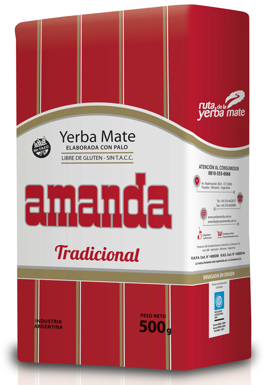 Yerba tadicional  - 500 gr / 17,6 oz. - Marca: AMANDA