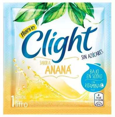 Jugo en polvo sabor Ananá - 8 gr / 0,28 Oz. - Marca: CLIGHT