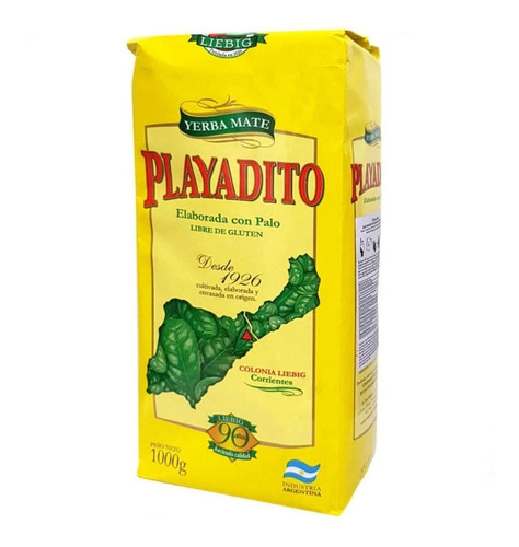 Yerba con palo  - 1000 gr / 35,2 oz. - Marca: PLAYADITO