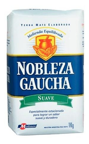 Yerba suave  - 1000 gr / 35,2 oz. - Marca: NOBLEZA GAUCHA