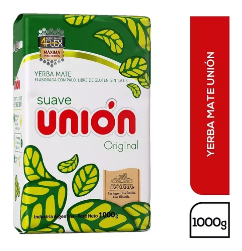 Yerba suave original  - 1000 gr / 35,2 oz. - Marca: UNIÓN