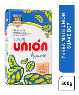 Yerba suave liviana  - 500 gr / 17,6 oz. - Marca: UNIÓN