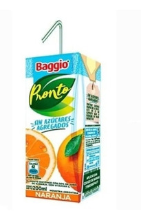 Jugo sabor Naranja - 200 ml / 6,7 Fl Oz. - Marca: BAGGIO