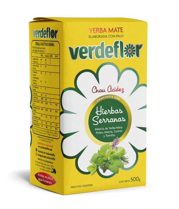 Yerba hierbas serranas  - 500 gr / 17,6 oz. - Marca: VERDEFLOR