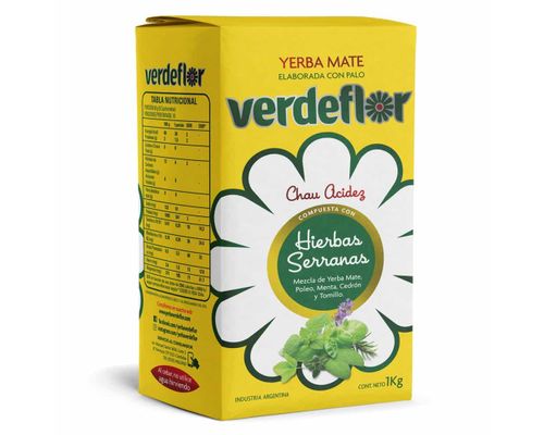 Yerba hierbas serranas  - 1000 gr / 35,2 oz. - Marca: VERDEFLOR