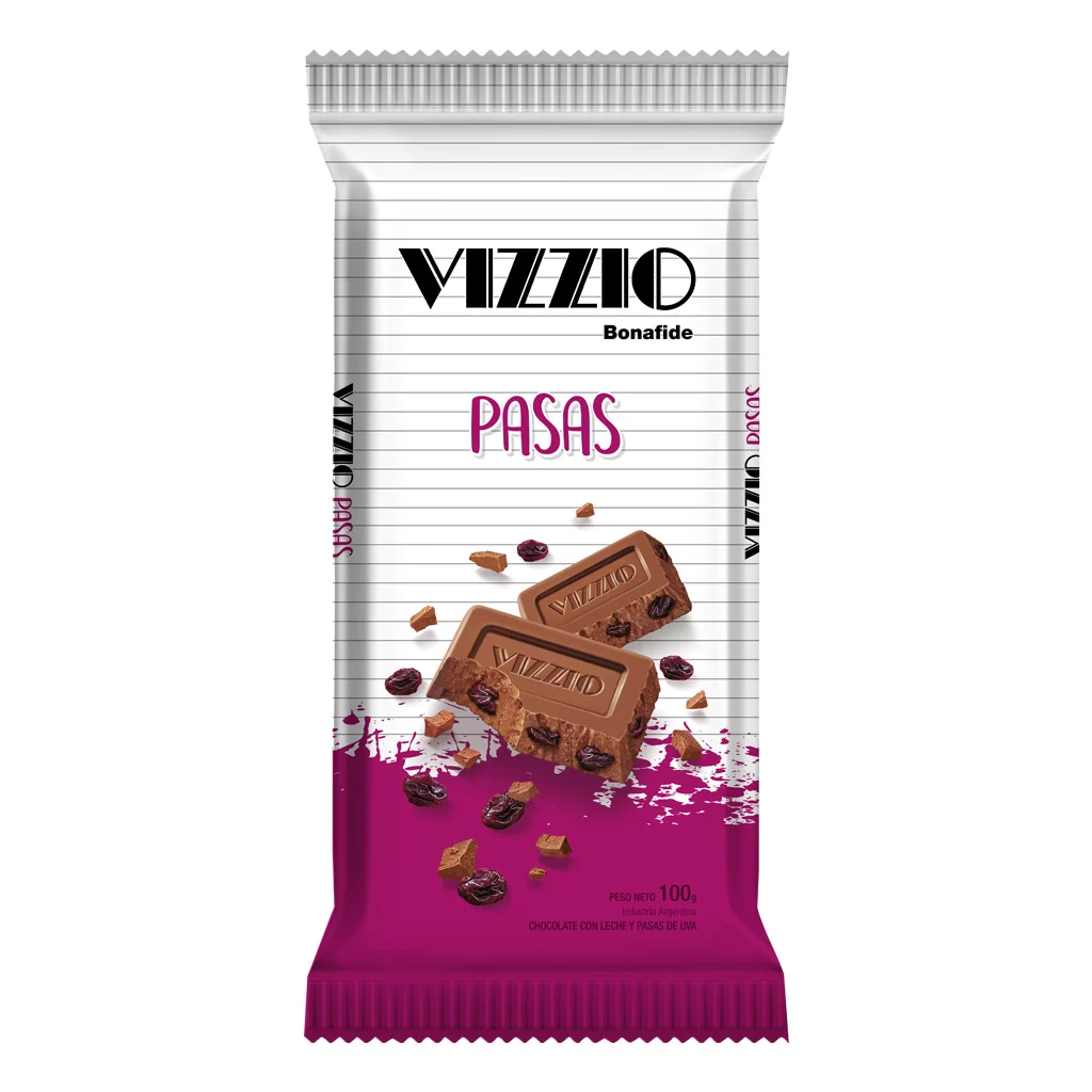 Chocolate con Pasas - 100 g / 3,5 Oz. - Marca: BONAFIDE
