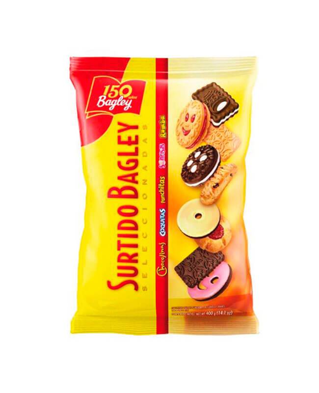 Galletitas "SURTIDAS BAGLEY" - 398 gr / 14 oz - Marca: Surtido Bagley