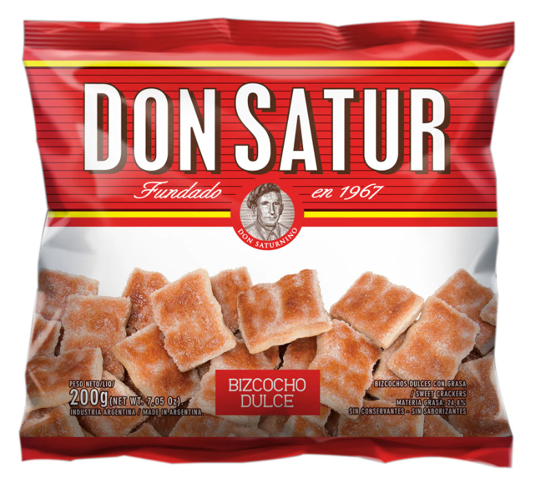 Bizcochitos dulce  - 200 grs / 7 oz. - Marca: DON SATUR