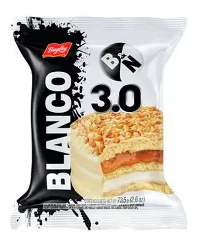 Alfajor blanco 3,0  - 73 gr / 2,57 oz. - Marca: B&N