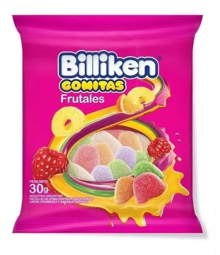 Gomitas Frutales - 30 gr / 1.05 Oz. - Marca: Billiken