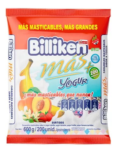 Gomitas Yogur - 600 gr / 21.16 Oz. - Marca: Billiken