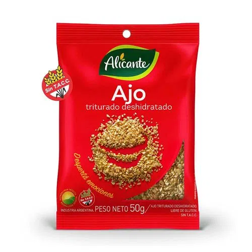 Ajo triturado deshidratado - 50 gr / 1,7 Oz. - Marca: Alicante