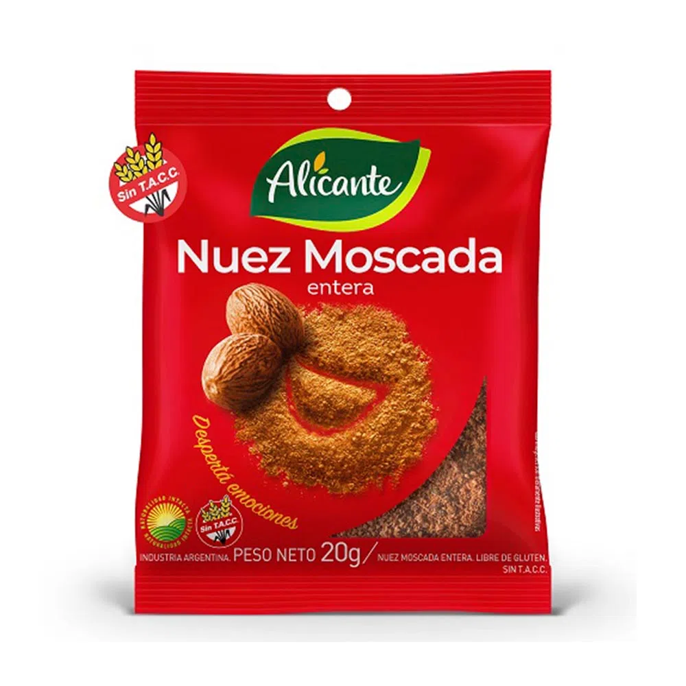 Nuez moscada entera - 20 gr / 0,7 Oz. - Marca: ALICANTE