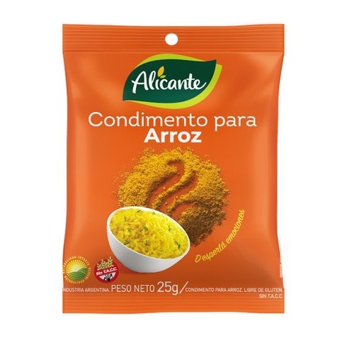 Condimentos para arroz - 25 gr / 0,7 oz. - Marca: ALICANTE