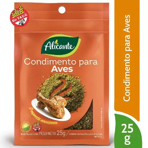 Condimentos para aves - 25 gr / 0,7 oz. - Marca: ALICANTE