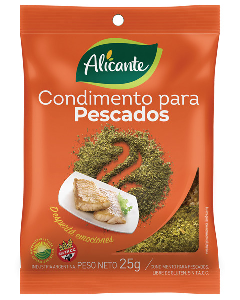 Condimentos para pescados - 25 gr / 0,7 oz. - Marca: ALICANTE