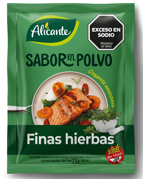 Sabor en polvo Finas hierbas - 7,5 gr / 0.26 Oz. - Marca: Alicante