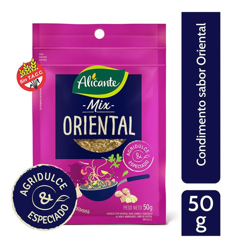 Mix condimentos Oriental - 50 gr / 1.7 Oz. - Marca: Alicante
