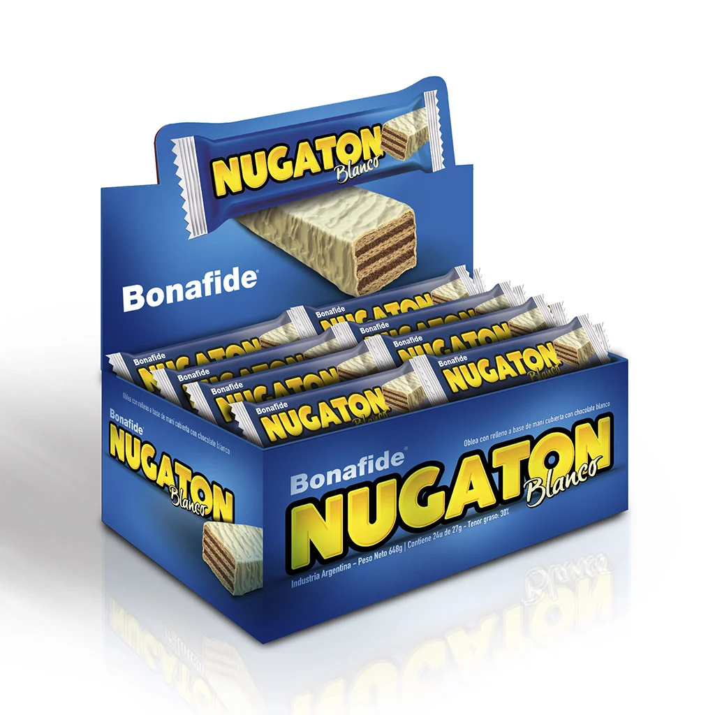 Nugaton blanco - Display x 24 u. - Marca: BONAFIDE