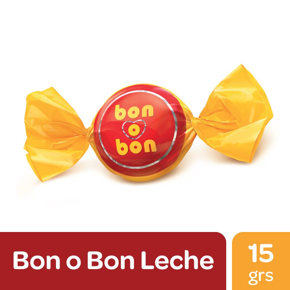 Bombón de chocolate con Leche  - 15 gr / 0,5 Oz. - Marca: BON O BON