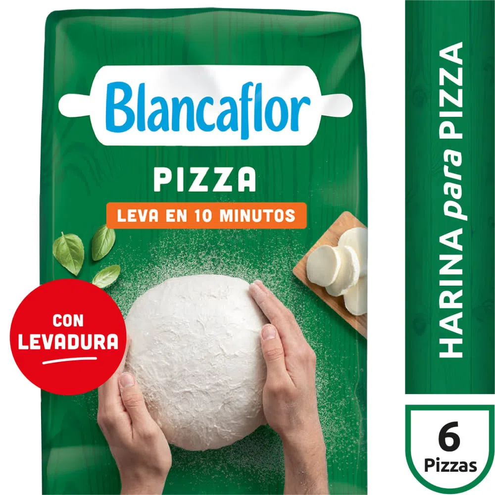 Harina para preparar Pizza - 1 Kg / 35,27 Oz. - Marca: BLANCAFLOR