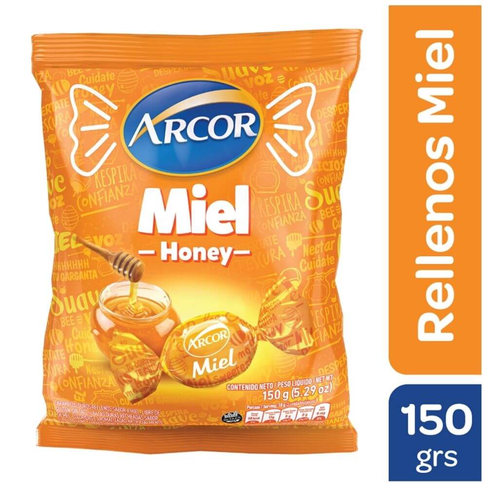 Caramelos duros Rellenos de miel - 675 gr / 23,8 Oz. - Marca: Arcor