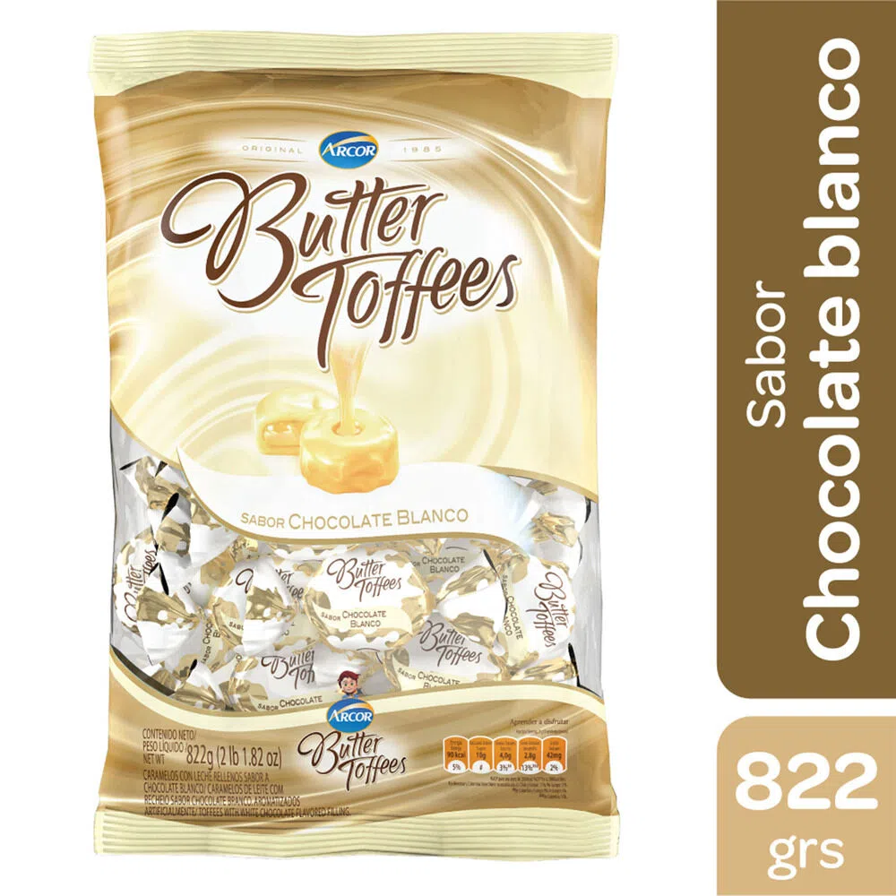 Caramelos de leche relleno Chocolate blanco - 822 gr / 28,9 Oz.