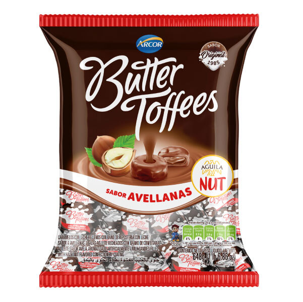 Caramelos de leche relleno NUT - 648 gr / 22,8 Oz.
