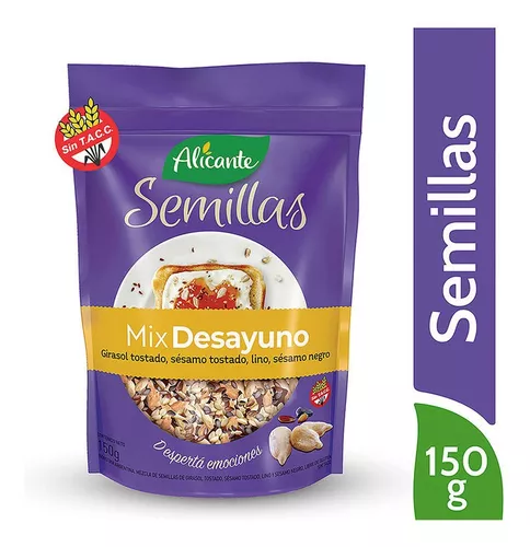 Semillas Mix desayunos - 150 gr / 5.29 Oz. - Marca: Alicante