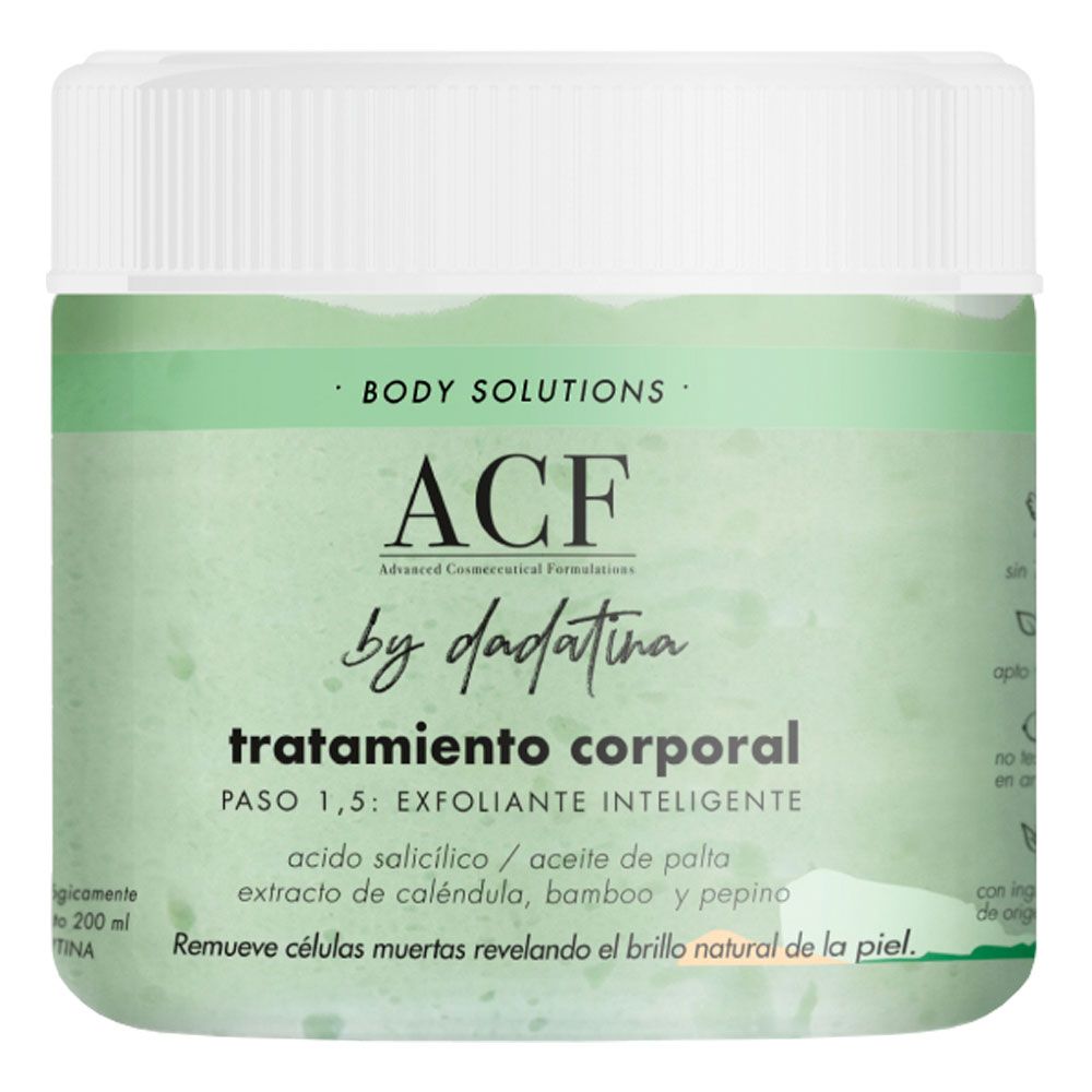 Tratamiento corporal Exfoliante - 200 ml / 6,76 fl Oz. - Marca: ACF by Dadatina