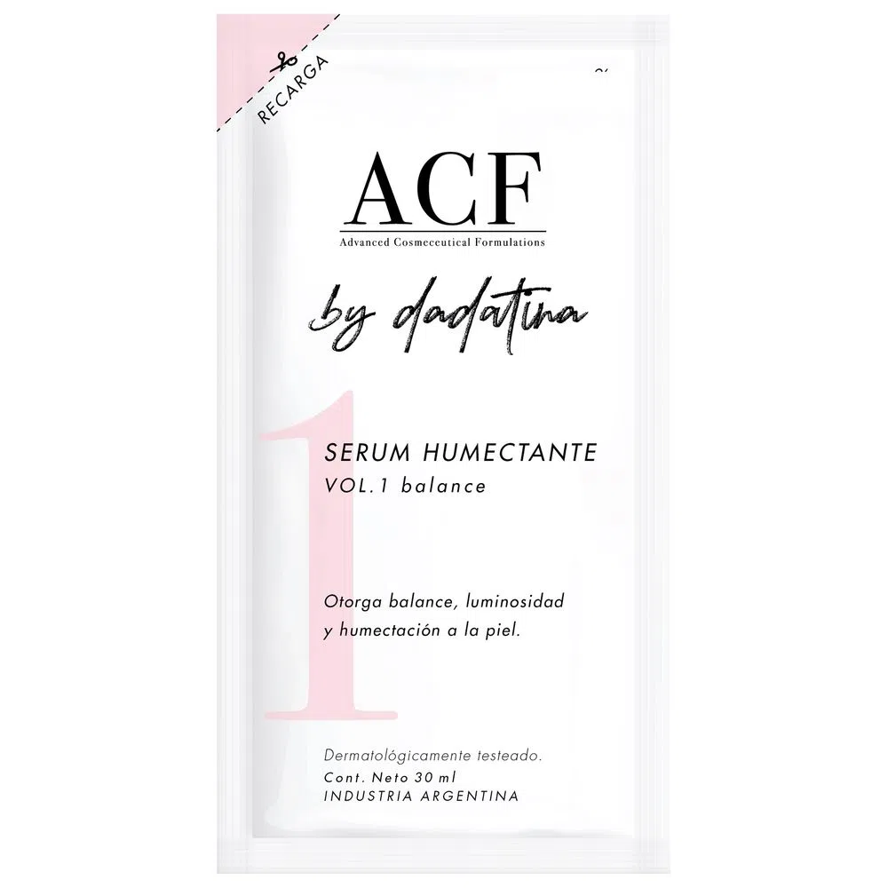 Serum humectante (Vol 1: balance) repuesto - 30 ml / 1,01 fl Oz. - Marca: ACF by Dadatina