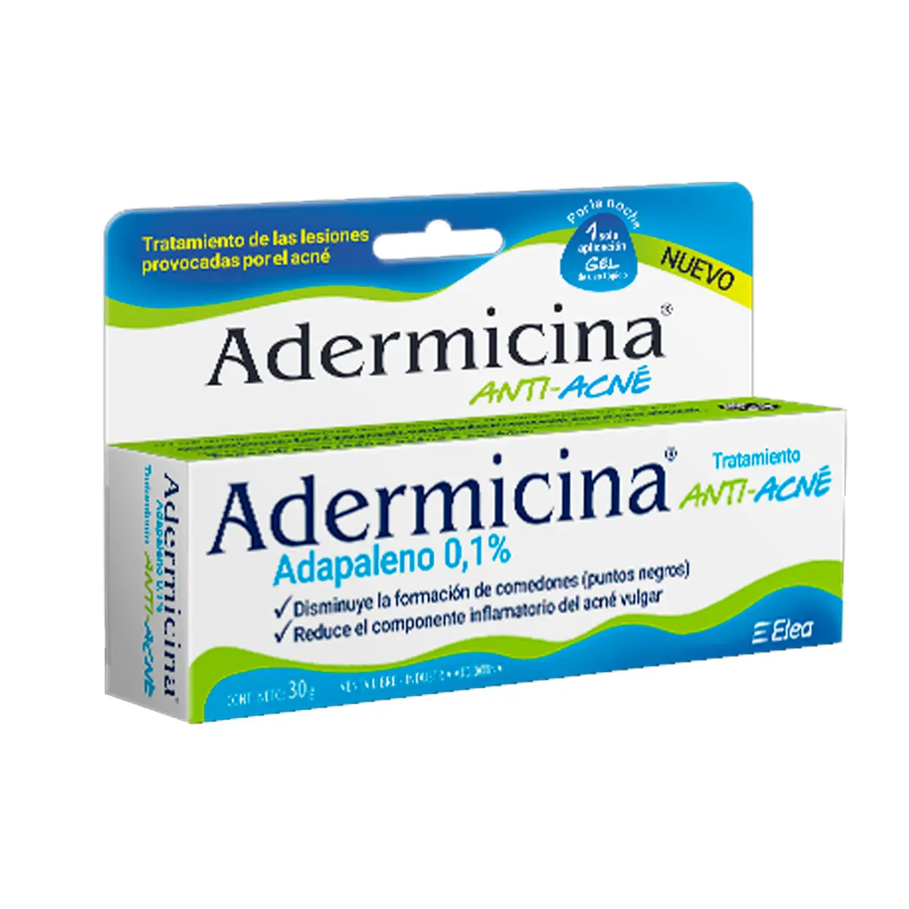 Crema anti-acné "Adapaleno 0,1%" - 30 gr / 1,05 Oz. - Marca: ADERMICINA