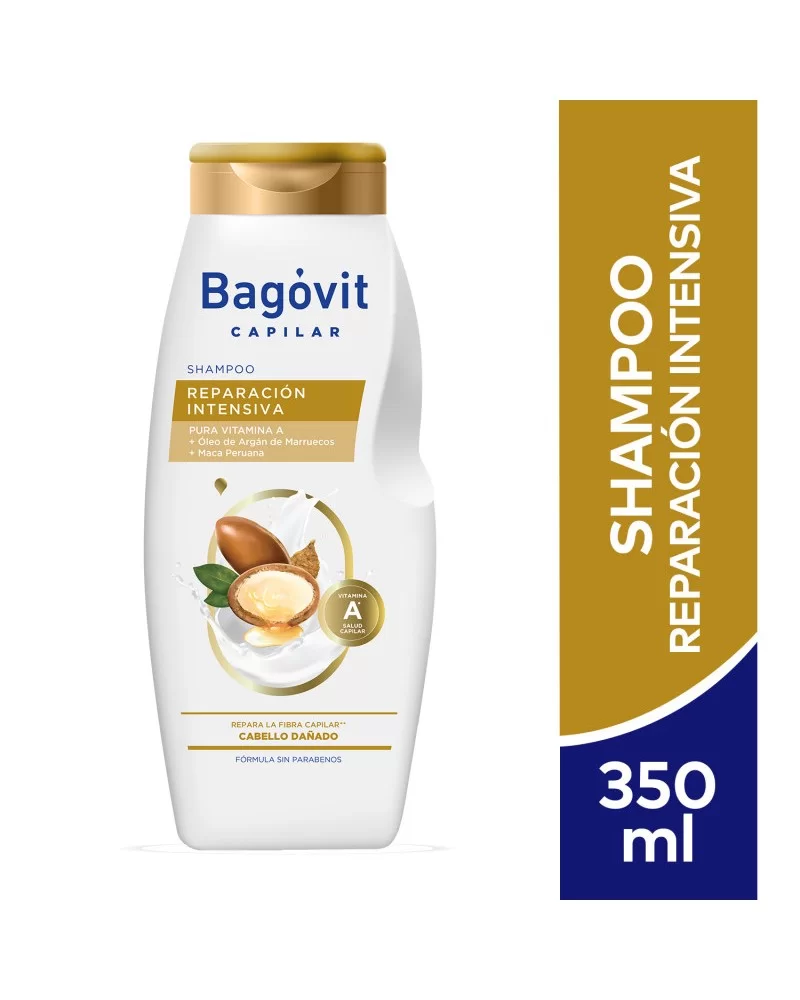 Shampoo Reparación intensiva - 350 ml / 11,83 fl Oz. - Marca: BAGÓVIT