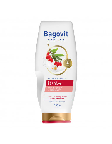 Acondicionador color radiante - 350 ml / 11,83 fl Oz. - Marca: Bagovit