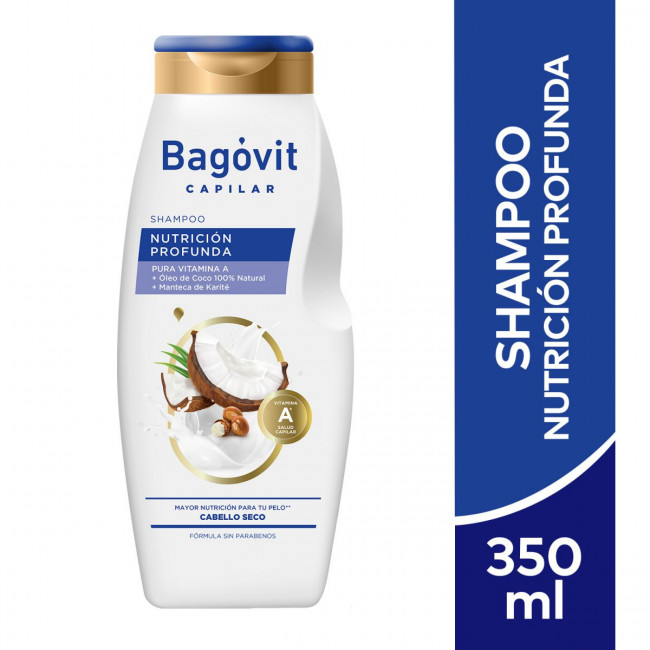 Shampoo nutrición profunda - 350 ml / 11,83 fl Oz. - Marca: BAGÓVIT