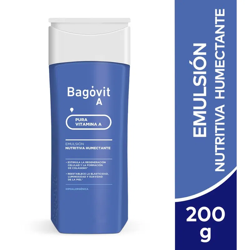 Emulsión Nutritiva humectante - 200 gr / 7.05 Oz. - Marca: Bagovit